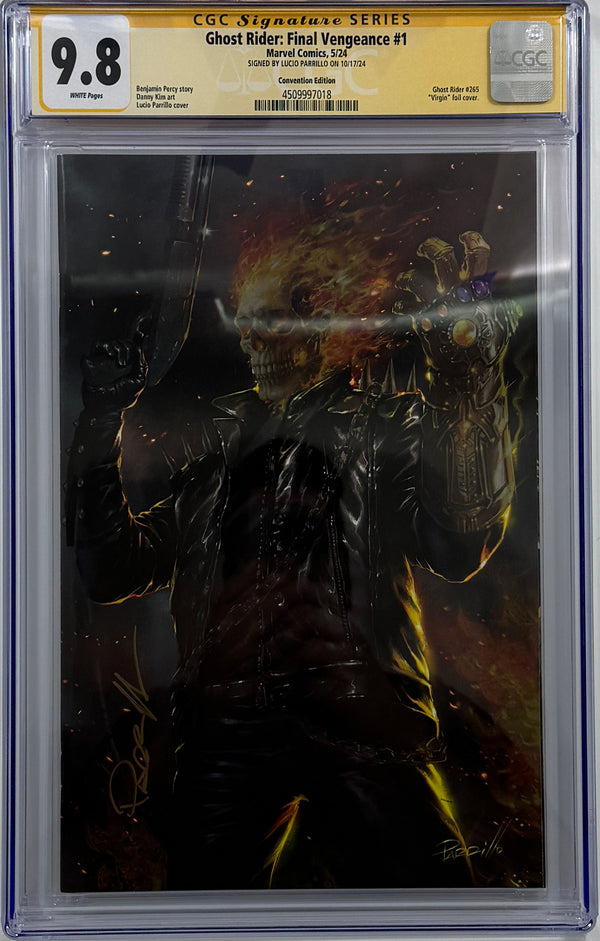 GHOST RIDER FINAL VENGEANCE #1 | LUCIO PARRILLO FOIL VARIANT | CGC SS 9.8