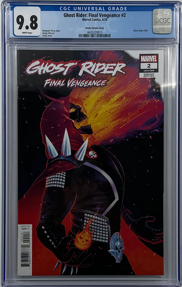 GHOST RIDER: FINAL VENGEANCE #2 | DOALY 1:25 RATIO VARIANT | CGC 9.8