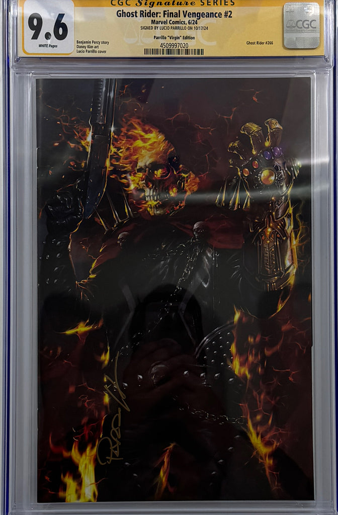 GHOST RIDER FINAL VENGEANCE #2 | LUCIO PARRILLO TRADE VARIANT | CGC SS 9.6