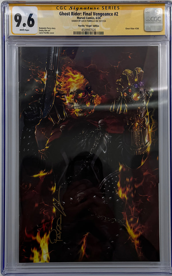 GHOST RIDER FINAL VENGEANCE #2 | LUCIO PARRILLO TRADE VARIANT | CGC SS 9.6