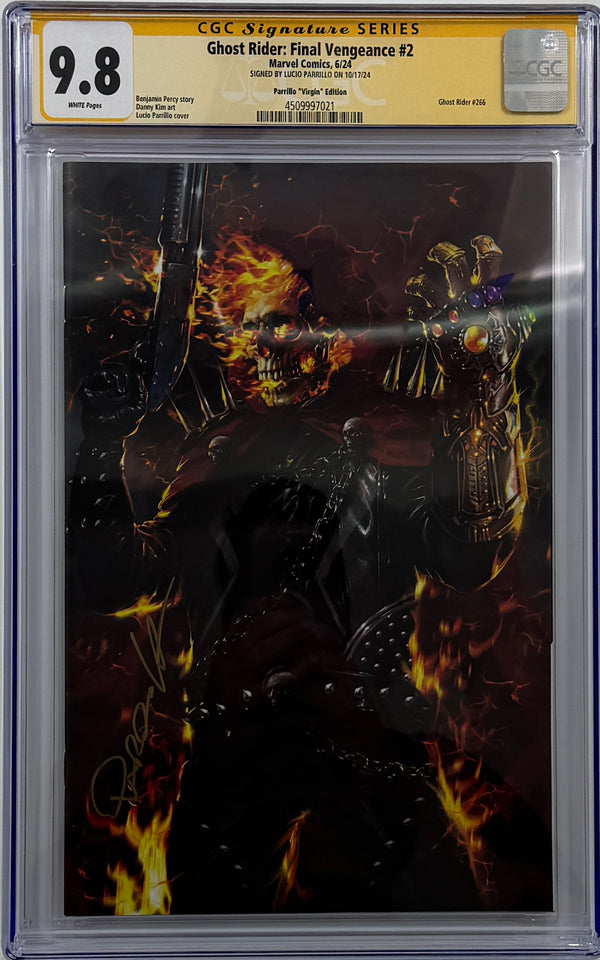 GHOST RIDER FINAL VENGEANCE #2 | LUCIO PARRILLO TRADE VARIANT | CGC SS 9.8