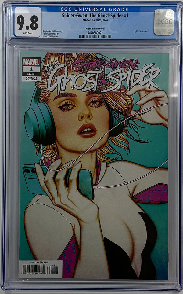 SPIDER-GWEN: THE GHOST-SPIDER #1 | JENNY FRISON VARIANT | CGC 9.8