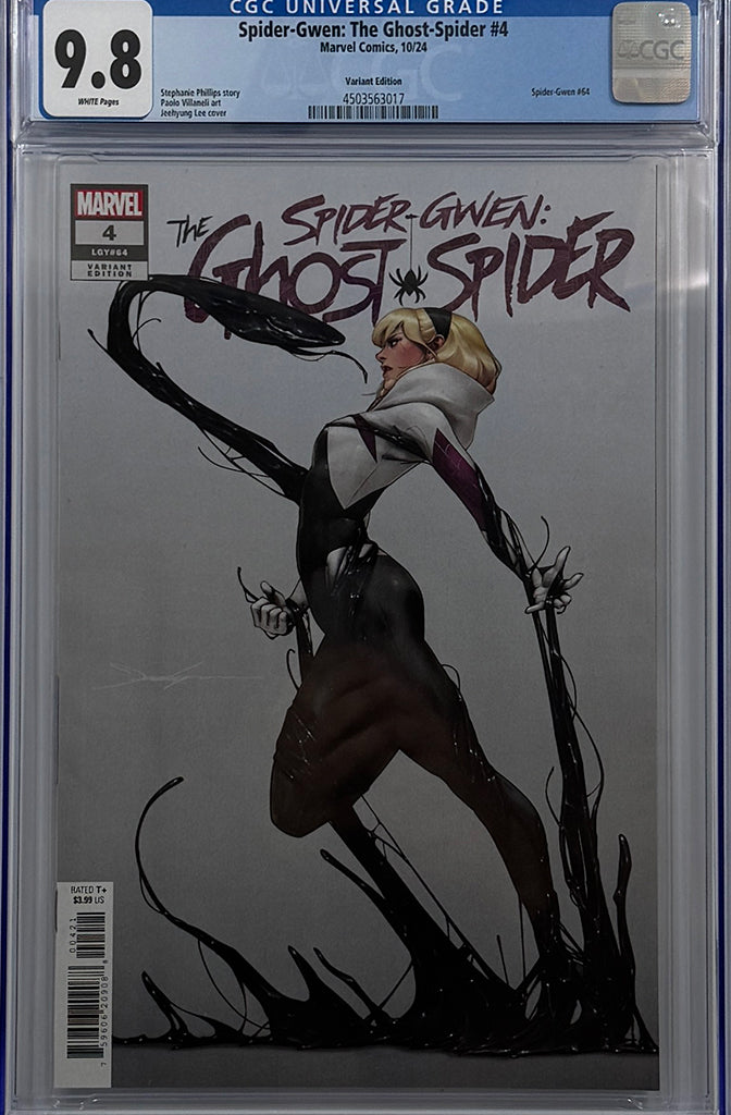 SPIDER-GWEN: THE GHOST-SPIDER #4 | JEEHYUNG LEE VARIANT | CGC 9.8