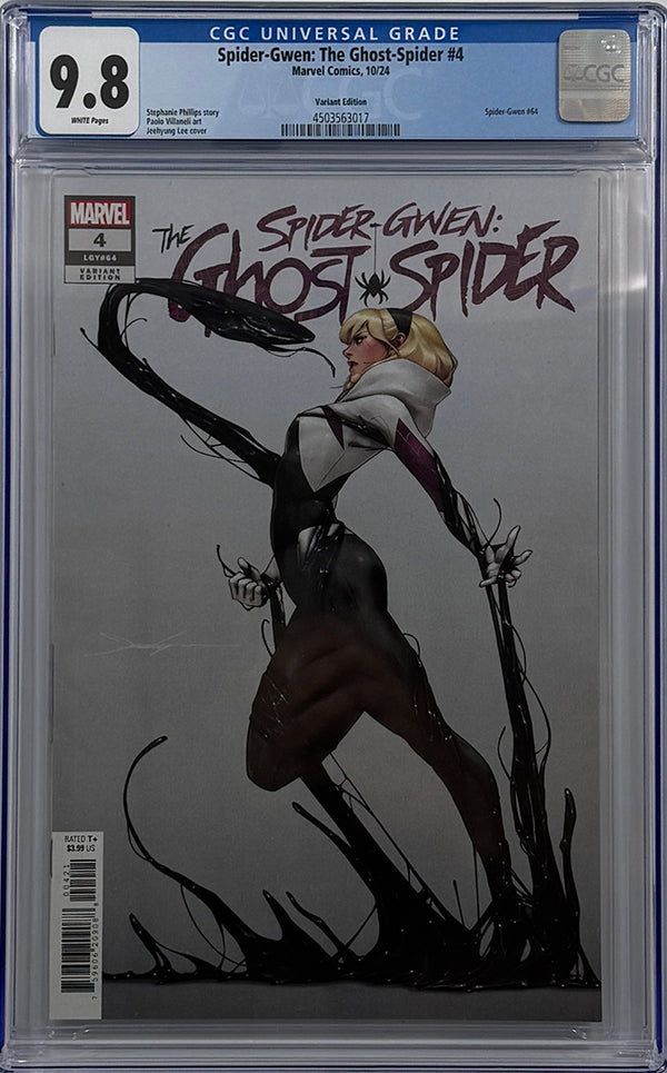 SPIDER-GWEN: THE GHOST-SPIDER #4 | JEEHYUNG LEE VARIANT | CGC 9.8