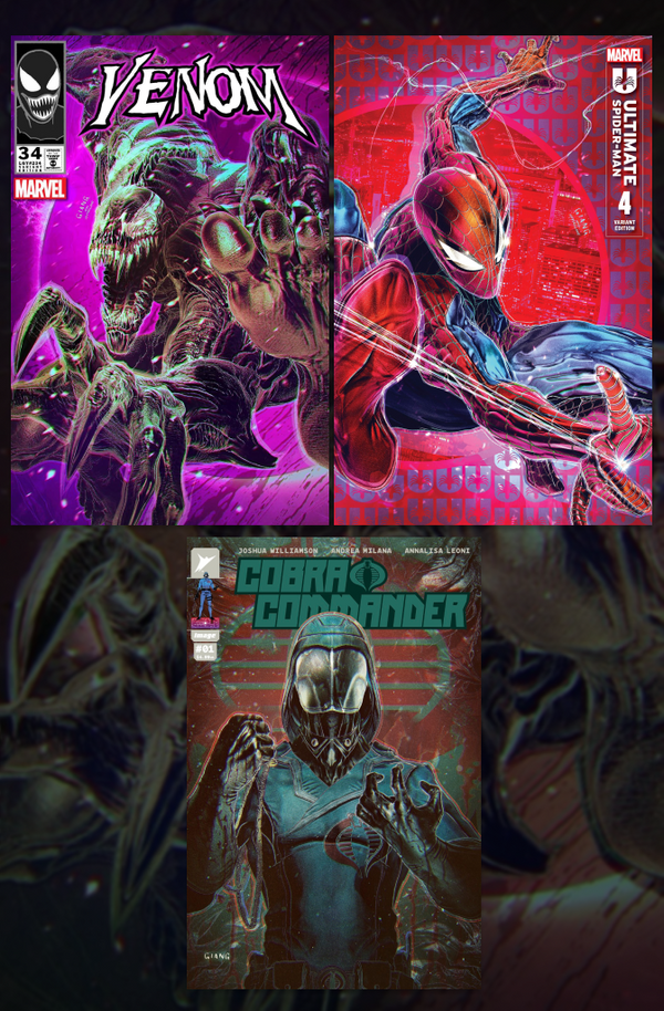 John Giang Exclusive Bundle | Venom #34 +Ultimate Spider-Man #4 & Cobra Commander #1