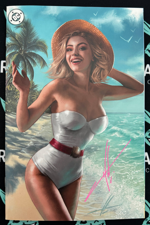 GNORTS SWIMSUIT EDITION | CARLA COHEN MEGACON POWER GIRL VARIANT | SIGNED BY CARLA COHEN