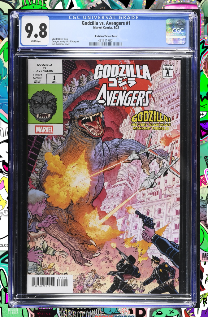 Godzilla vs Avengers #1 | Nick Bradshaw Monster Homage Variant | CGC 9.8