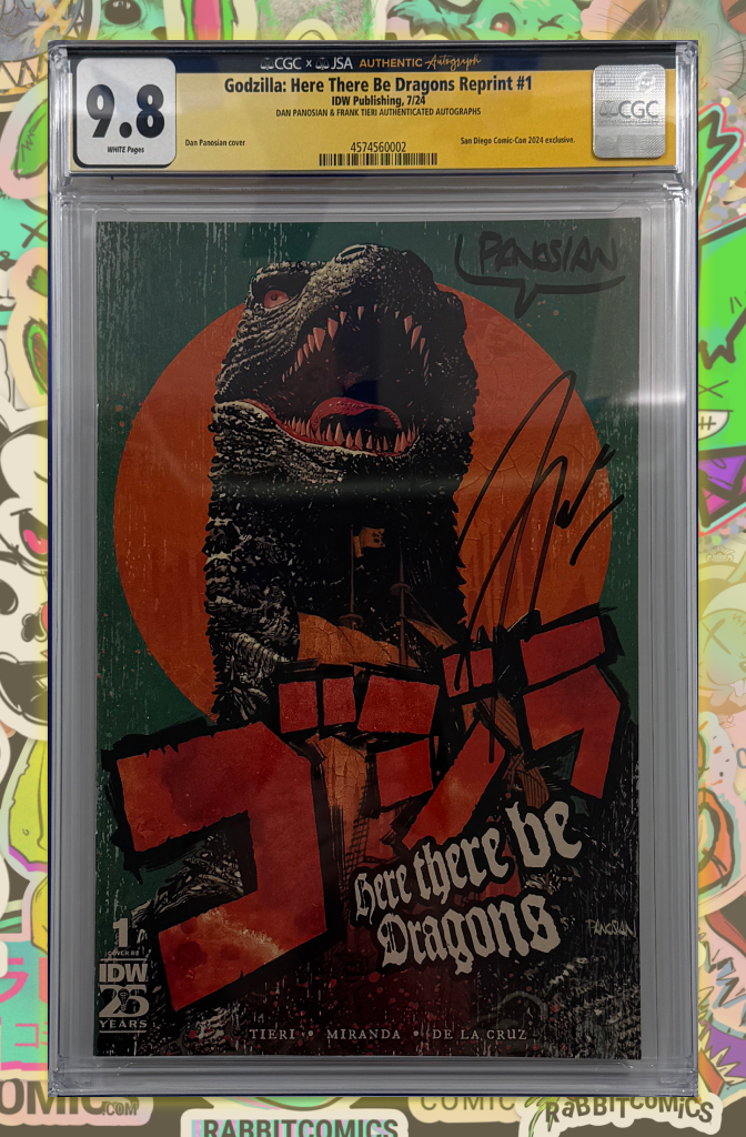 Godzilla: Here There Be Dragons #1 | SDCC 2024 Exclusive | 2x Signed | CGC SS 9.8 (JSA)
