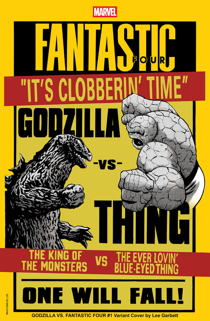 GODZILLA VS. FANTASTIC FOUR #1 | LEE GARBETT VERSUS VARIANT