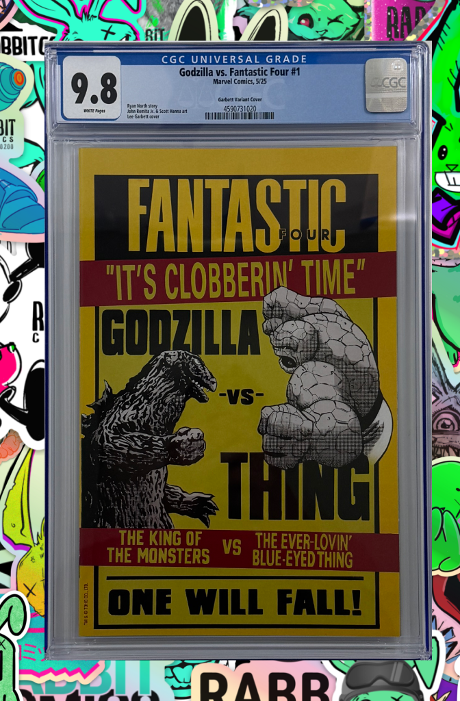 GODZILLA VS. FANTASTIC FOUR #1 | LEE GARBETT VERSUS VARIANT | CGC 9.8
