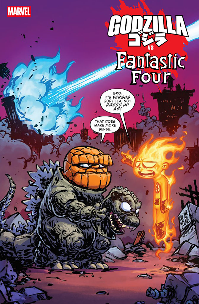 GODZILLA VS. FANTASTIC FOUR #1 | SKOTTIE YOUNG VARIANT