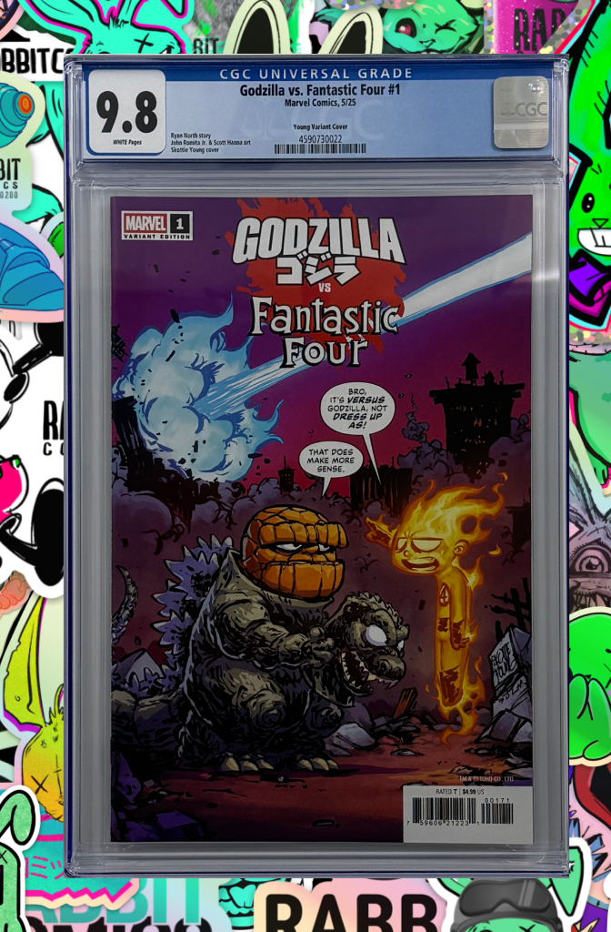 GODZILLA VS. FANTASTIC FOUR #1 | SKOTTIE YOUNG VARIANT | CGC 9.8