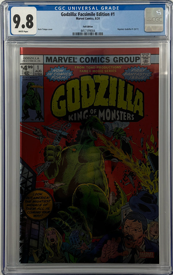 GODZILLA #1 | FACSIMILE EDITION FOIL VARIANT | CGC 9.8