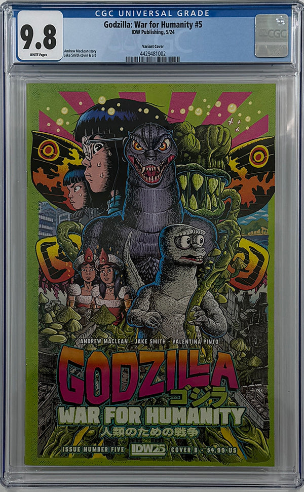 Godzilla: The War for Humanity #5 | Variant B | CGC 9.8