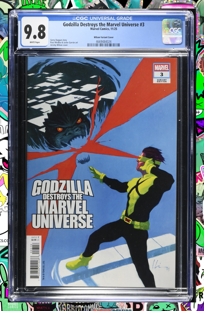 Godzilla Destroys The Marvel Universe #3 1:25 Ratio Variant | CGC 9.8
