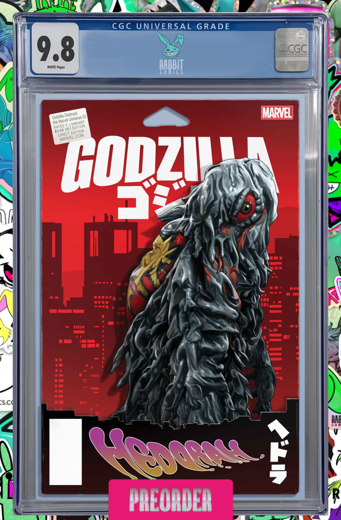 Godzilla Destroys The Marvel Universe #3 John Tyler Christopher Action Figure Variant | CGC 9.8 | PREORDER