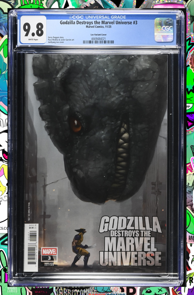 Godzilla Destroys The Marvel Universe #3 Jeehyung Lee Variant | CGC 9.8