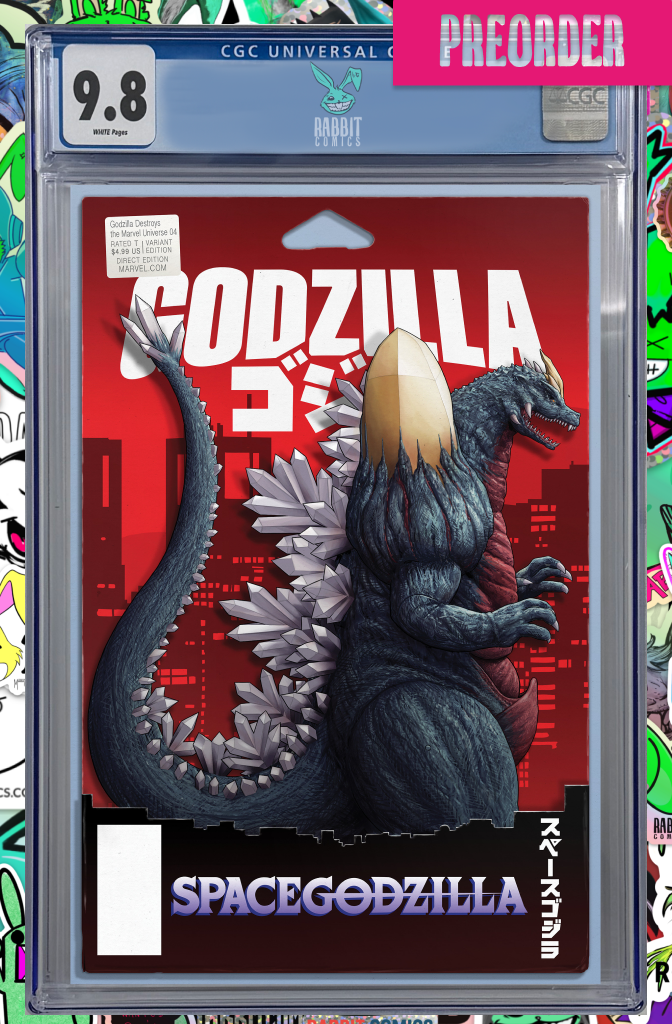 Godzilla Destroys The Marvel Universe #4 John Tyler Christopher Action Figure Variant | CGC 9.8 | PREORDER