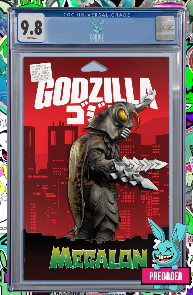 Godzilla Destroys The Marvel Universe #5 John Tyler Christopher Action Figure Variant | CGC 9.8 | PREORDER