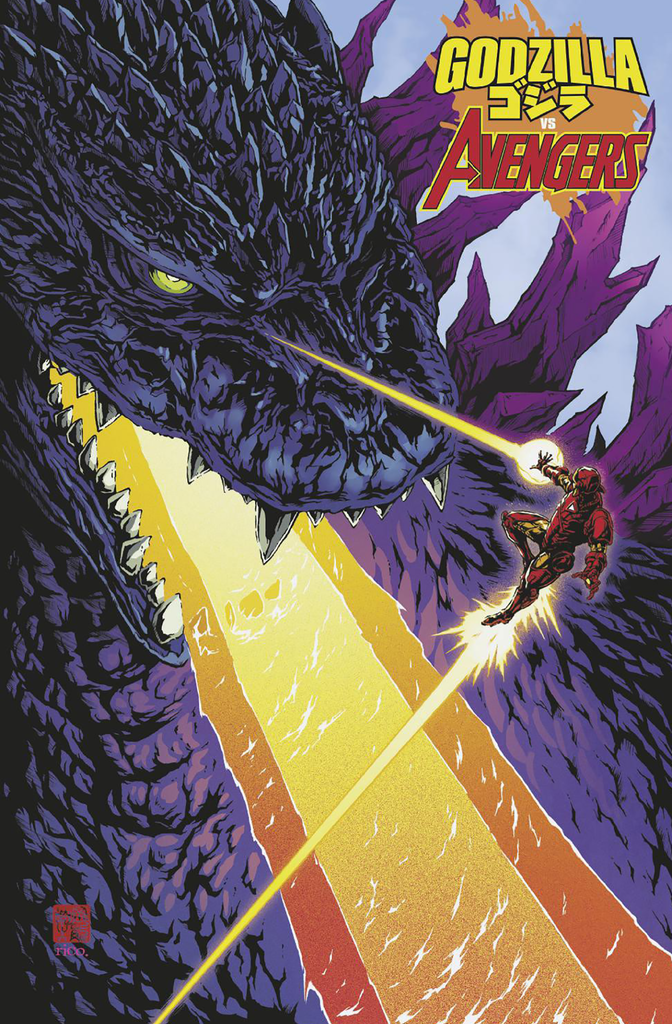 Godzilla vs Avengers #1 | Takeshi Okazaki Foil Variant