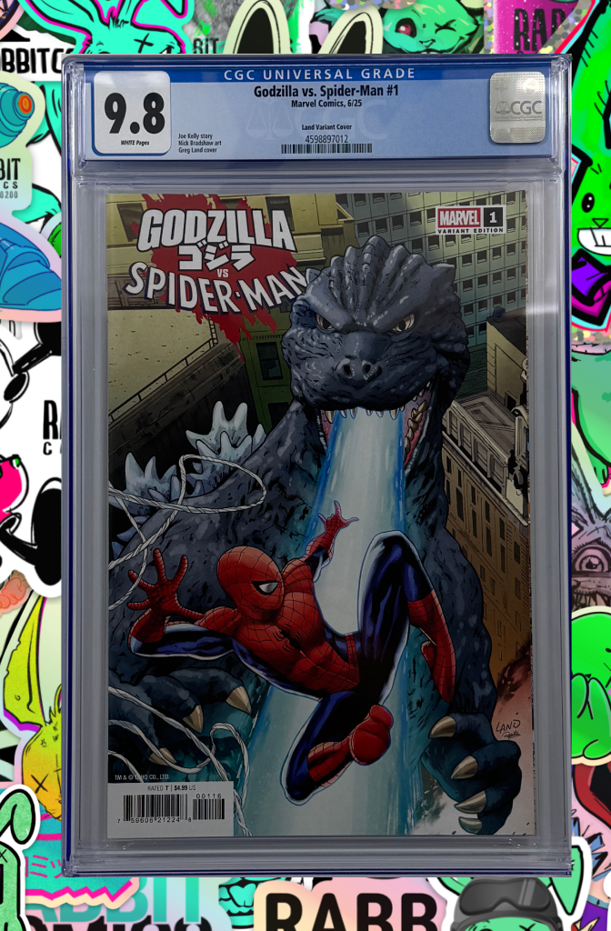 Godzilla vs. Spider-Man #1 | Greg Land 1:25 Ratio Variant | CGC 9.8