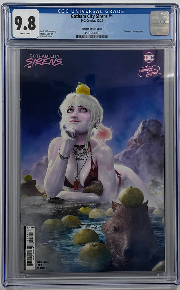 GOTHAM CITY SIRENS #1 (OF 4) | CVR F RAHZZAH SWIMSUIT VARIANT | CGC 9.8