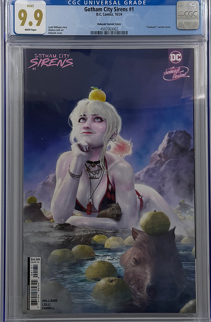 GOTHAM CITY SIRENS #1 (OF 4) | CVR F RAHZZAH SWIMSUIT VARIANT | CGC 9.9