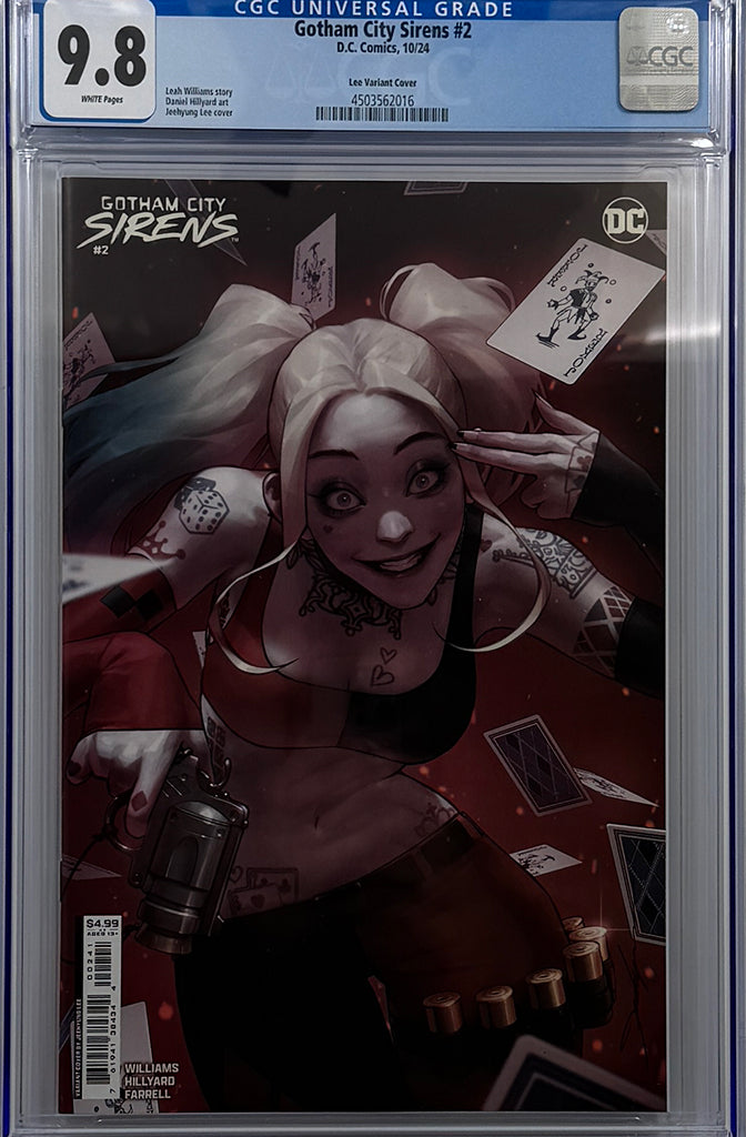 GOTHAM CITY SIRENS #2 (OF 4) | CVR C JEEHYUNG LEE CARD STOCK VARIANT | CGC 9.8