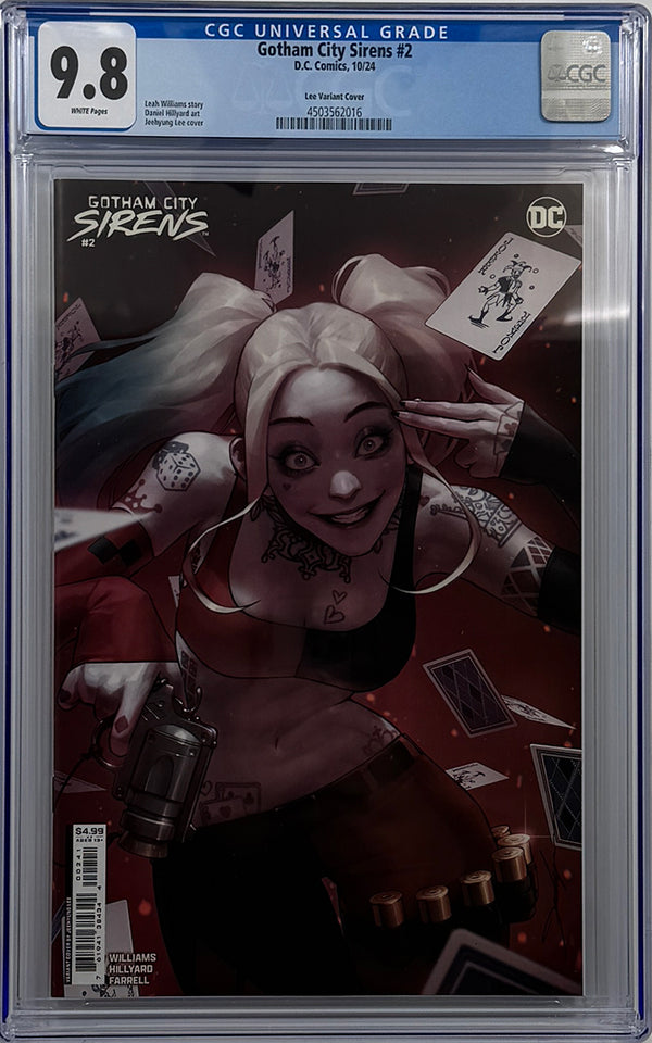 GOTHAM CITY SIRENS #2 (OF 4) | CVR C JEEHYUNG LEE CARD STOCK VARIANT | CGC 9.8