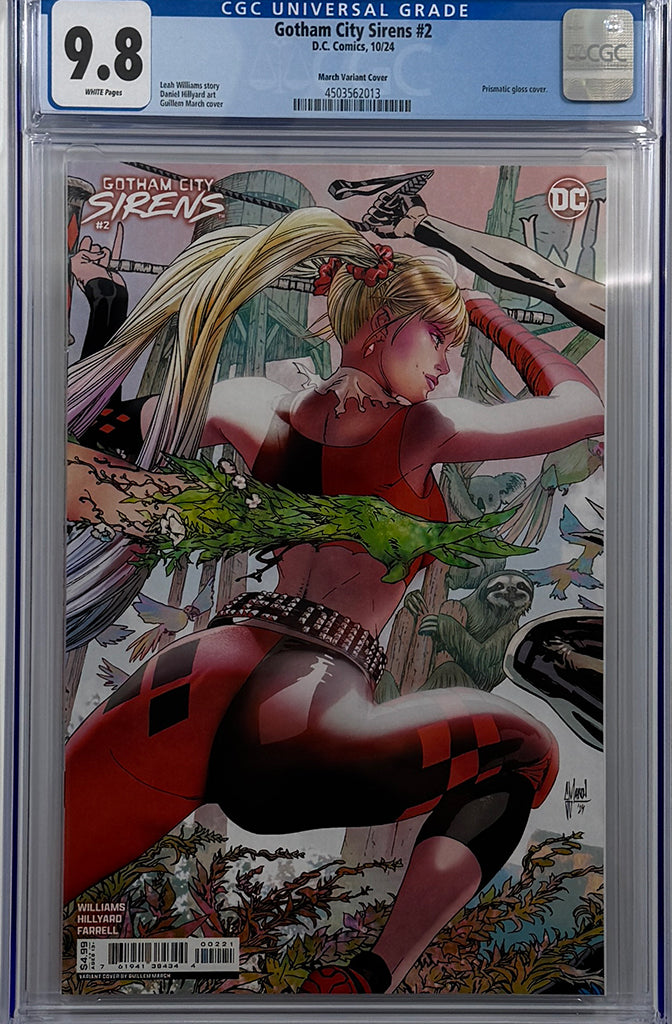 GOTHAM CITY SIRENS #2 (OF 4) | CVR D GUILLEM MARCH CONNECTING CARD STOCK | CGC 9.8