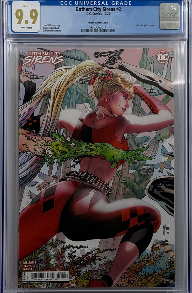 GOTHAM CITY SIRENS #2 (OF 4) | CVR D GUILLEM MARCH CONNECTING CARD STOCK | CGC 9.9