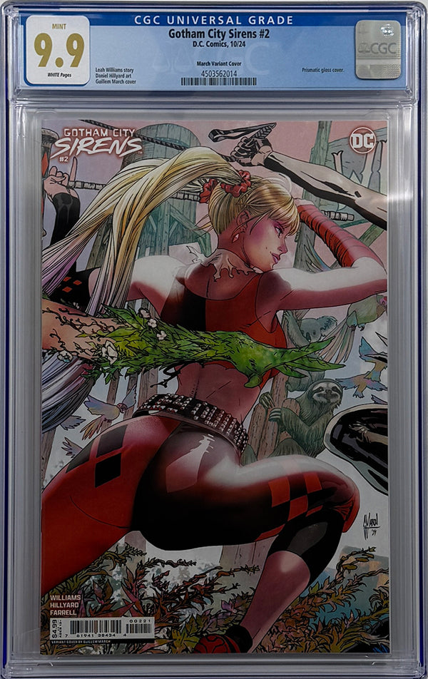 GOTHAM CITY SIRENS #2 (OF 4) | CVR D GUILLEM MARCH CONNECTING CARD STOCK | CGC 9.9