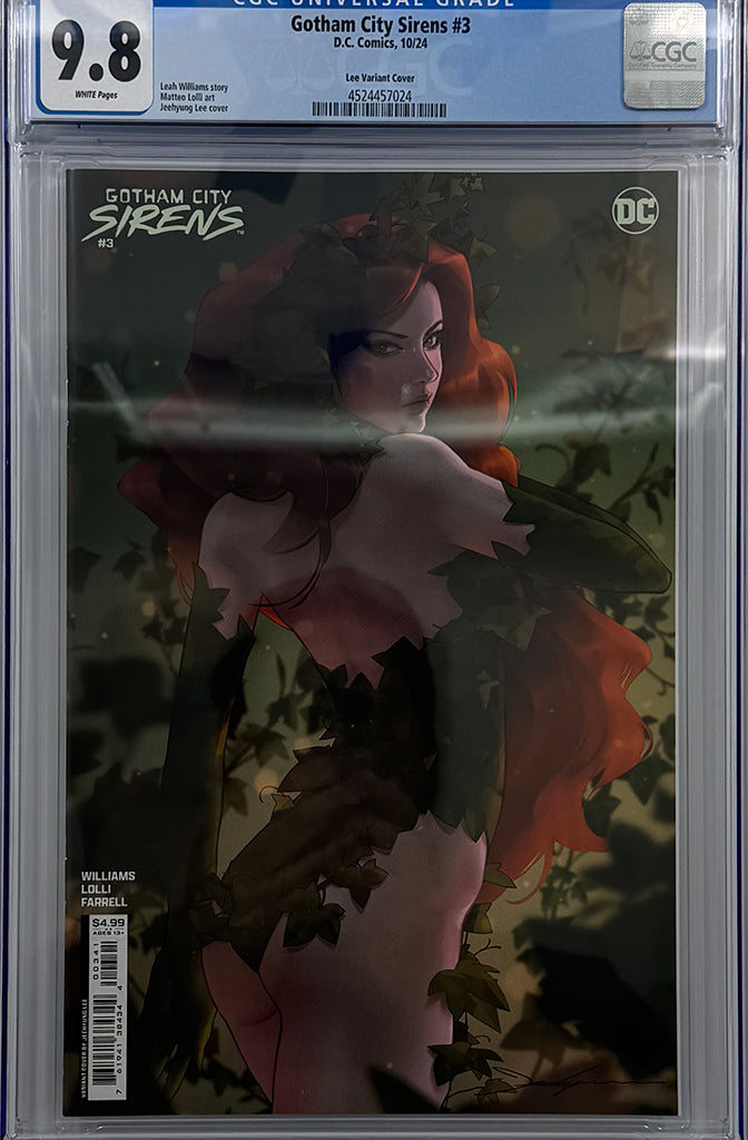 GOTHAM CITY SIRENS #3 (OF 4) | CVR C JEEHYUNG LEE CARD STOCK VAR | CGC 9.8