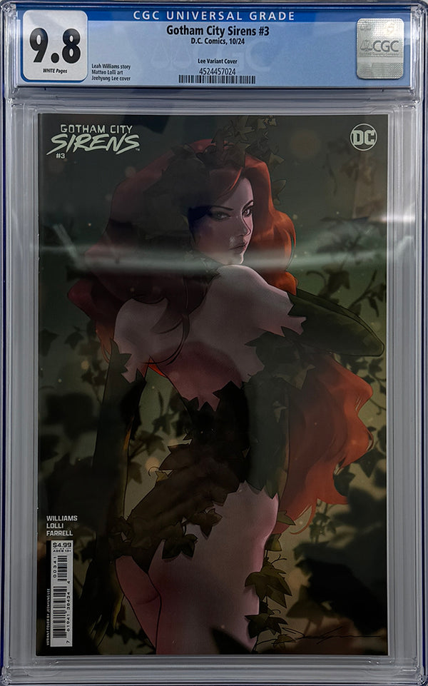 GOTHAM CITY SIRENS #3 (OF 4) | CVR C JEEHYUNG LEE CARD STOCK VAR | CGC 9.8