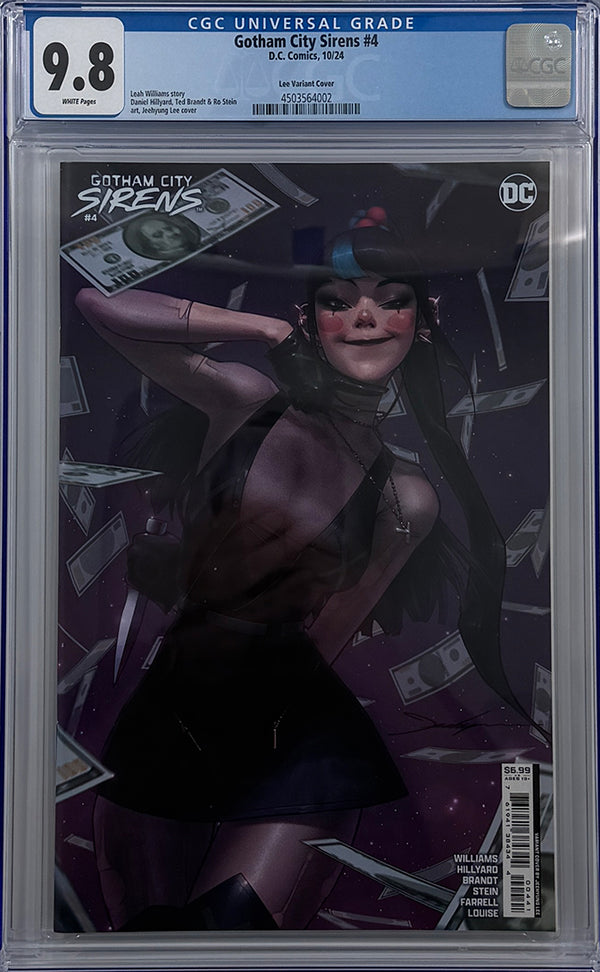 GOTHAM CITY SIRENS #4 (OF 4) | CVR C JEEHYUNG LEE CARD STOCK VARIANT | CGC 9.8