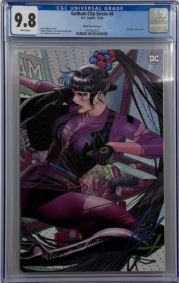 GOTHAM CITY SIRENS #4 (OF 4) | CVR E GUILLEM MARCH CONNECTING PRISMATIC GLOSS VARIANT | CGC 9.8