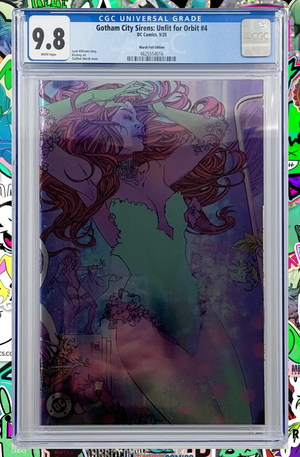 Gotham City Sirens Unfit For Orbit #4 (Of 5) | Cover D March Connecting Foil Variant | CGC 9.8