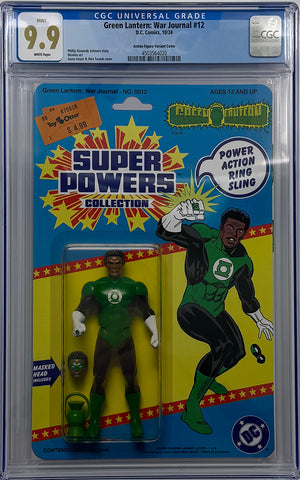 GREEN LANTERN WAR JOURNAL #12 | CVR C DC SUPER POWERS ACTION FIGURE VARIANT | CGC 9.9