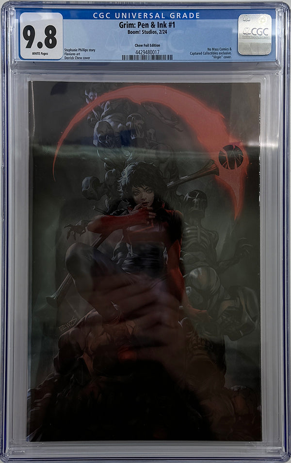 Grim #1 | Pen & Ink C2E2 Derrick Chew Foil Variant | CGC 9.8