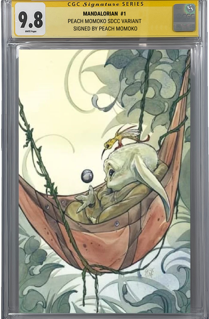 THE MANDALORIAN #1 S2 | PEACH MOMOKO SDCC VIRGIN VARIANT | CGC SS 9.8