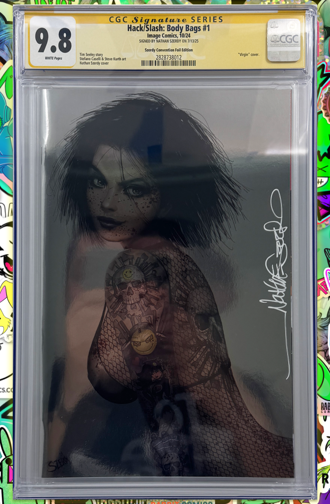 Hack Slash Body Bags #1 | Szerdy Tattoo Foil | Signed by Szerdy | CGC SS 9.8