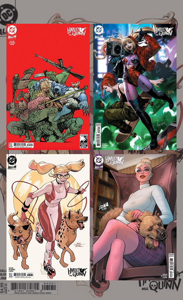 HARLEY QUINN #65  | CVR  B, C, D, E | 4 Book Bundle