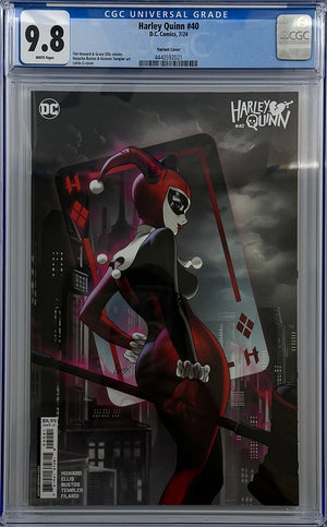 HARLEY QUINN #40 | CVR B LESLEY LEIRIX LI CARD STOCK VARIANT | CGC 9.8