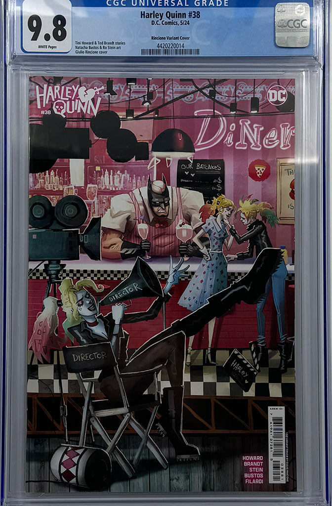 HARLEY QUINN #38 | CVR E INC 1:50 GIULIO RINCIONE CARD STOCK VARIANT | CGC 9.8