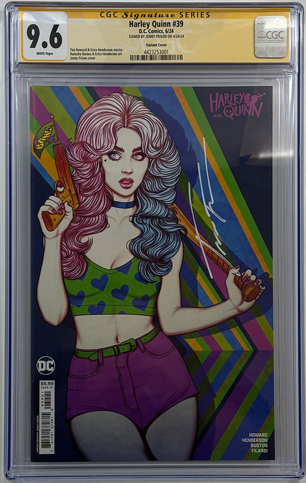 HARLEY QUINN #39 | CVR B JENNY FRISON CARD STOCK VARIANT | CGC SS 9.6