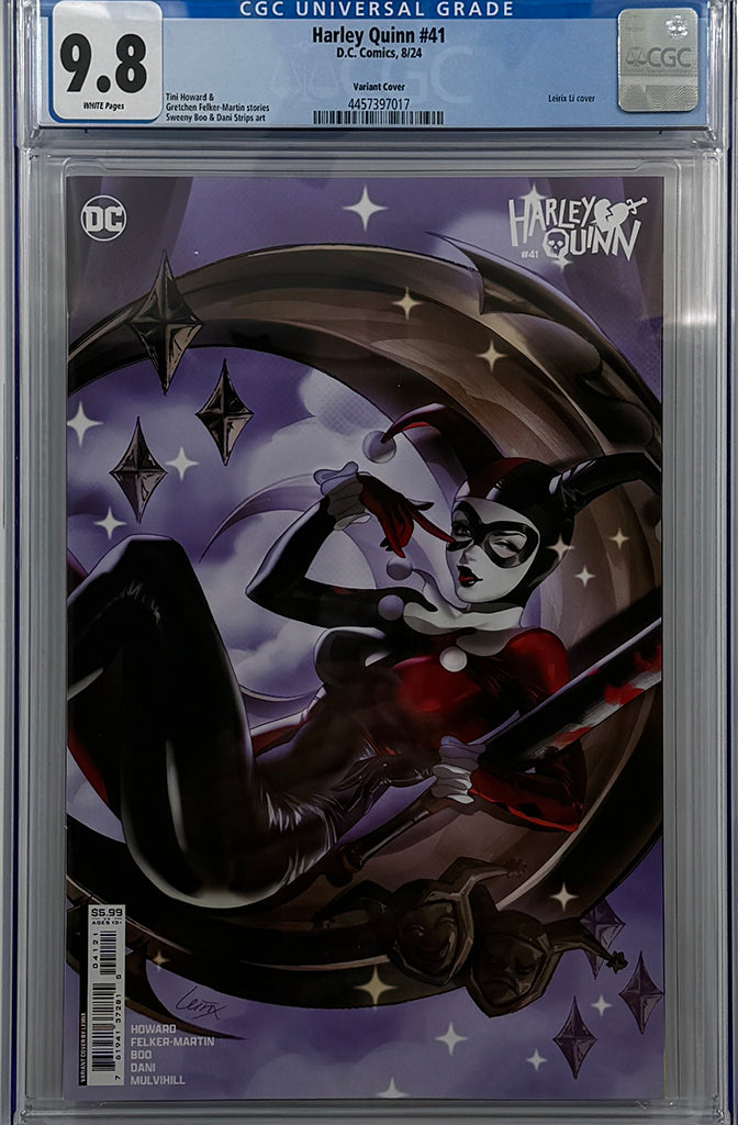 HARLEY QUINN #41 | CVR B LESLEY LEIRIX LI CARD STOCK VARIANT | CGC 9.8