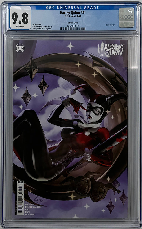 HARLEY QUINN #41 | CVR B LESLEY LEIRIX LI CARD STOCK VARIANT | CGC 9.8