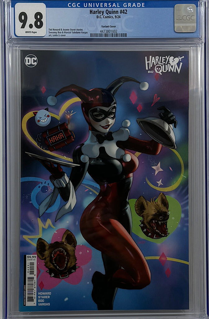 HARLEY QUINN #42 | CVR B LESLEY LEIRIX LI CARD STOCK VAR | CGC 9.8