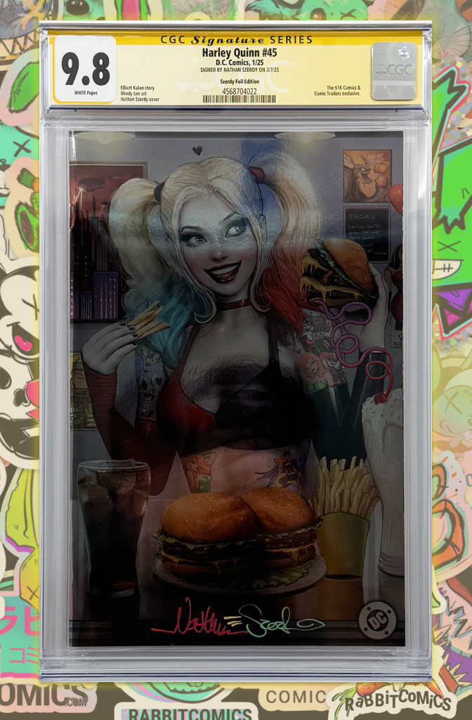 HARLEY QUINN #45 | SZERDY MEGACON FOIL VARIANT | SIGNED BY SZERDY | CGC SS 9.8