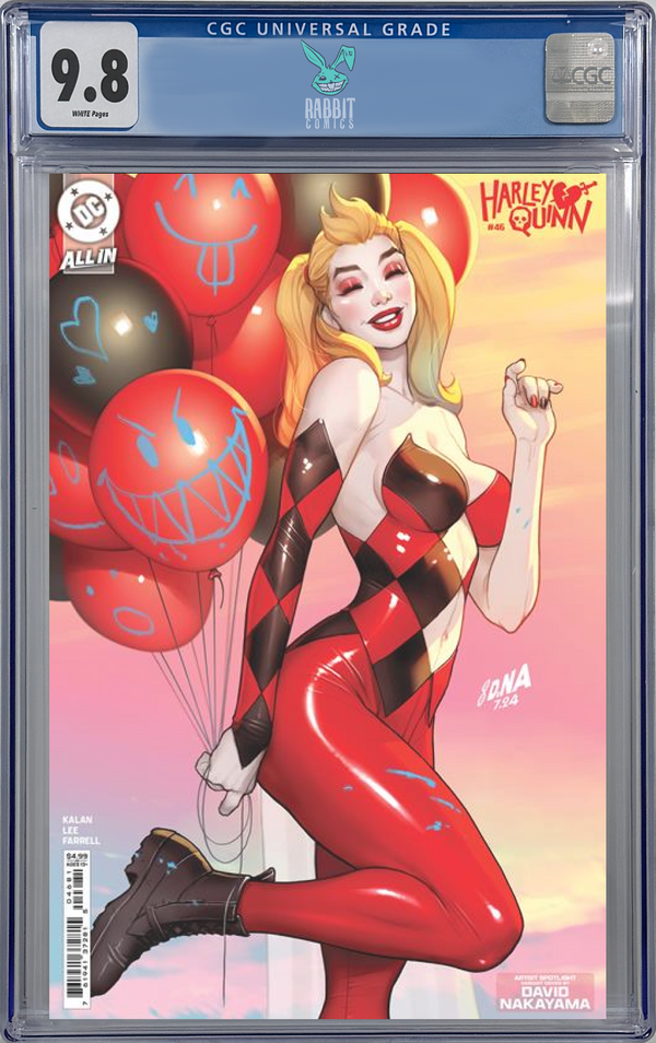 HARLEY QUINN #46 | CVR E DAVID NAKAYAMA ARTIST SPOTLIGHT CARD STOCK VAR | CGC 9.8 | PREORDER